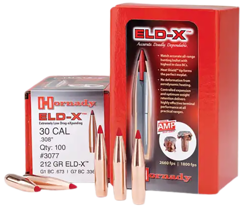Hornady 2441 ELD-X  6mm .243 90 gr Extremely Low Drag eXpanding 100 Per Box/ 25 Case