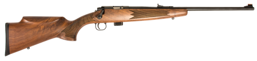 Crickett KSA20020 Model 722 Classic Youth 22 LR 7+1 20" Blued Button-Rifled Target Barrel & Steel Receiver, Fixed Front/Adjustable Rear Sights, Walnut Stock w/13.50" LOP, Rebounding Firing Pin Safety
