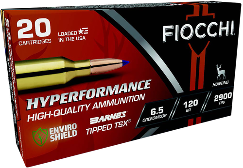 Fiocchi 65CMTTSX Hyperformance  6.5Creedmoor 120gr Barnes Tipped TSX 20 Per Box/10 Case