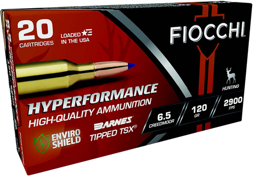 Fiocchi 65CMTTSX Hyperformance  6.5Creedmoor 120gr Barnes Tipped TSX 20 Per Box/10 Case