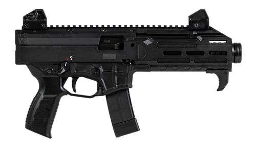 CZ-USA 91421 Scorpion 3+  9mm Luger 20+1 7.80" Cold Hammer Forged Threaded Barrel, Fiber-Reinforced Polymer Frame, Double Stack Polymer Magazine, Ambidextrous Thumb Safety