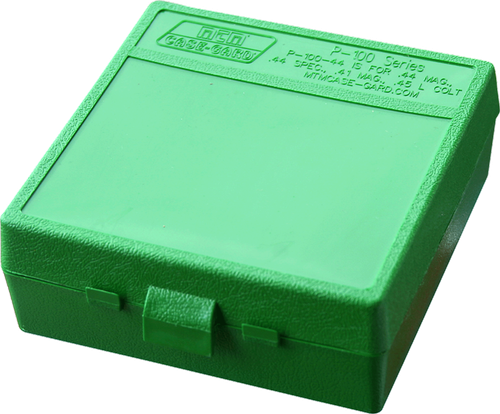 MTM Case-Gard P1004410 Ammo Box Flip-Top Multi Caliber Green Polypropylene 100rd