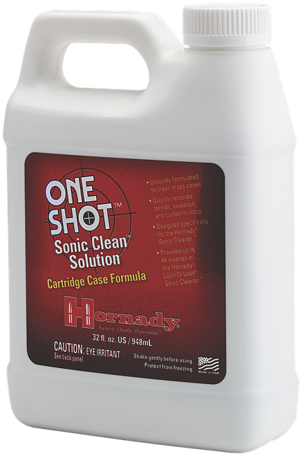 Hornady 043360 One Shot Sonic Clean Against Grease Dust Oil 32 oz Bottle