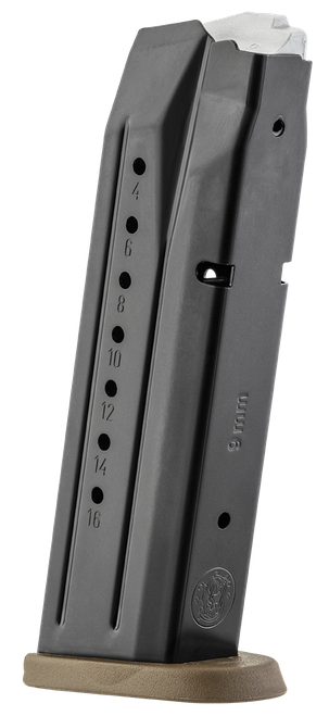 Smith & Wesson 3007345 M&P  17rd 9mmLuger Blued/Brown Floor Plate Steel