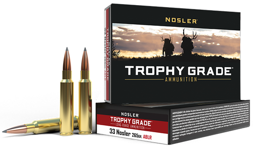 Nosler 60099 Trophy Grade Long-Range 33Nosler 265gr Nosler Spitzer AccuBond Long Range 20 Per Box/10 Case