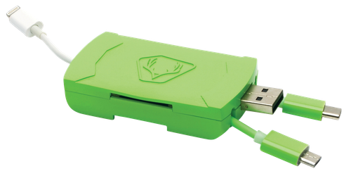 HME QMCR 4-in-1 Card Reader Green Android/IOS