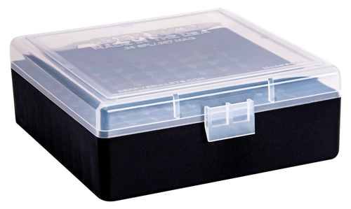 Berry's 15382 Ammo Box  38Special/357Mag Clear/Black Plastic 100rd