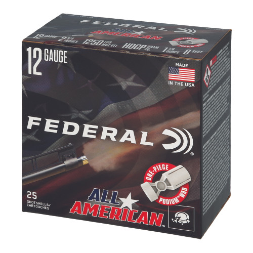 FED ALL AMRCN 12GA 2.75" 1 1/8OZ #8