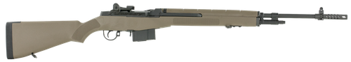 Springfield Armory MA9120CA M1A Standard Issue *CA Compliant 308 Win 10+1 22" Black Parkerized Steel Barrel w/Muzzle Brake, Black Parkerized Steel Receiver, Fixed Flat Dark Earth Synthetic Stock