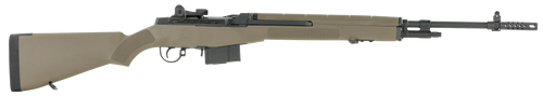 Springfield Armory MA9120CA M1A Standard Issue *CA Compliant 308 Win 10+1 22" Black Parkerized Steel Barrel w/Muzzle Brake, Black Parkerized Steel Receiver, Fixed Flat Dark Earth Synthetic Stock
