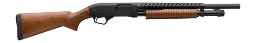 Winchester Repeating Arms 512418395 SXP Trench Pump 3" 5- 2.75" Shells 18" Matte Black Heat Shield Barrel, Matte Black Aluminum Alloy Drilled & Tapped Receiver, Fixed Satin Hardwood Stock