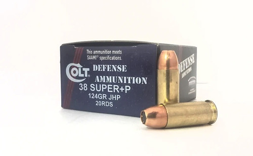 38 Super Colt Defense 124gr JHP 20/bx