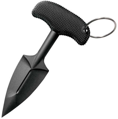 Cold Steel 92FPB FGX Push Blade II 2.25" Fixed Plain Black Griv-Ex Blade/Black Kray-Ex Handle