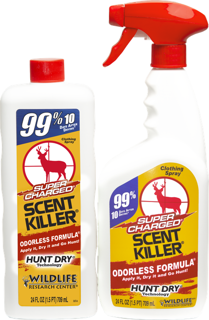 Wildlife Research 559 Super Charged Scent Killer Combo Odor Eliminator, Odorless Scent 24 oz Trigger Spray