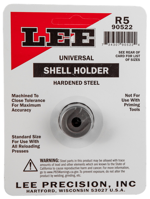 Lee Precision 90522 Shell Holder Universal #5R WSM / 7mm Rem Mag / 303 British / 480 Ruger