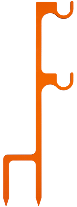 Champion Targets 44915C Impact Steel Double Hanger Stake Rimfire Orange