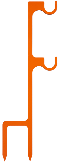 Champion Targets 44915C Impact Steel Double Hanger Stake Rimfire Orange