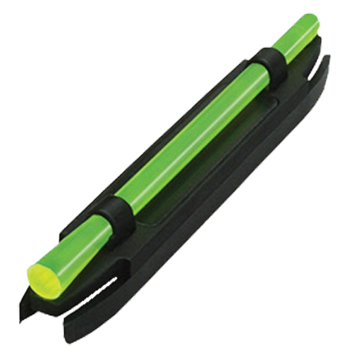 HiViz M200 M-Series Magnetic Front Sight  Black | Green with Red Center Fiber Optic Front Sight