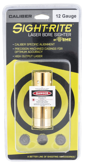 SME XSIBL12GA Sight-Rite Laser Bore Sighting System 12 Gauge Brass Casing