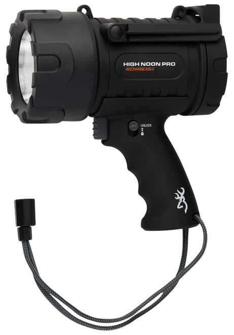 Browning 3717775 High Noon Pro USB Black 110-1400 Lumens White LED Polymer