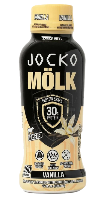 Jocko Fuel 29091 Vanilla Protein Shake 12oz 12Pack