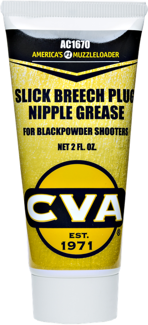 CVA AC1670 Slick Breech Plug/Nipple Grease Prevents Seizing of Nipple/Breech Plug 2 oz Squeeze Tube