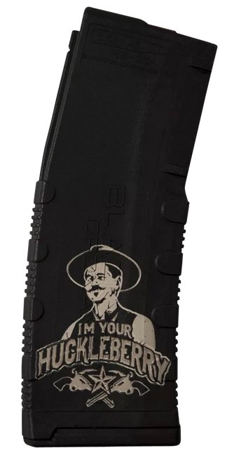 Black Rain Ordnance MAG30HUCKLEBERRY Magazine  30rd 223 Rem/5.56 NATO Huckleberry Engraving Fits AR-15 Platform