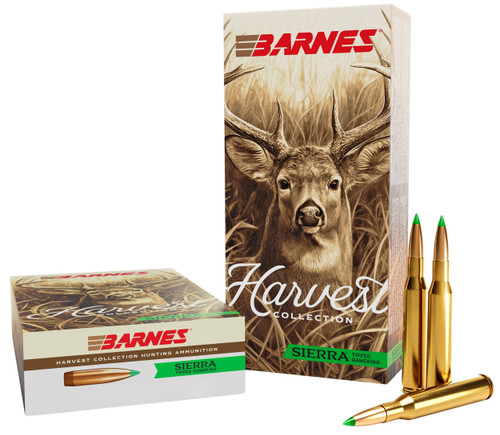 Barnes Bullets 32520  Harvest 7mm-08Rem 150gr Sierra Tipped GameKing 20 Per Box/10 Case