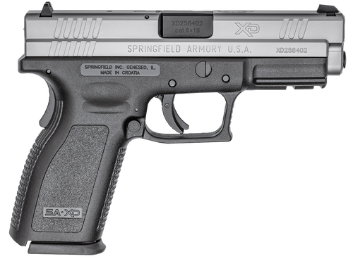 Springfield Armory XD9301 XD Service *CA Compliant 9mm Luger 10+1 4" Black Melonite Steel Barrel, Serrated Stainless Steel Slide, Black Polymer Frame w/Picatinny Rail