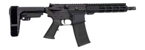 Andro Corp Industries 556103HB ACI-15 Halo 5.56 NATO 30+1 10.30" Black Nitride Threaded Barrel, Black Anodized Aluminum Receiver w/Picatinny Rail, M-LOK Handguard, Black Polymer SBA3 Pistol Brace, A2
