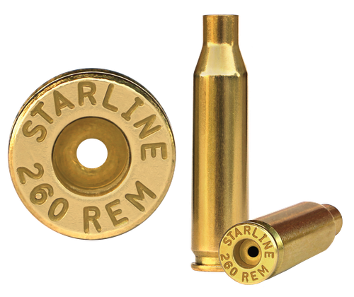 Starline Brass 260REMEUP50 Unprimed Cases  Rifle 260 Rem 50 Per Bag
