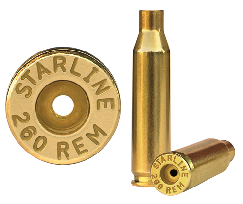 Starline Brass 260REMEUP50 Unprimed Cases  Rifle 260 Rem 50 Per Bag