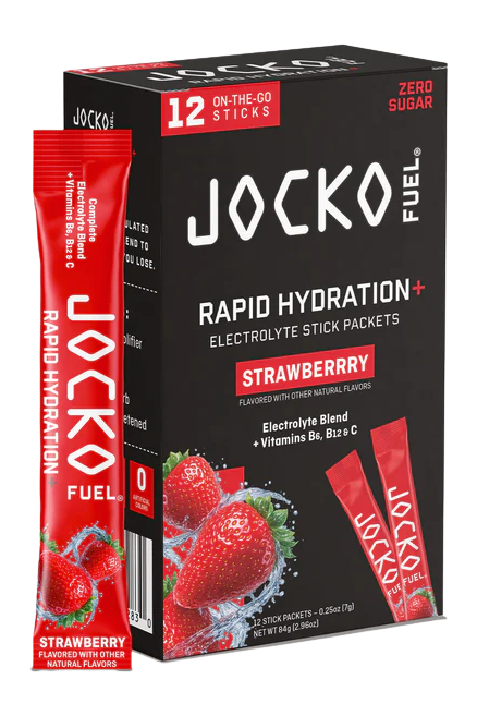 JOCKO 29283 RAPID HYDRATION POWDER STRAWBERRY 12PK