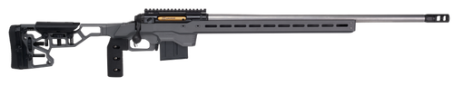 Savage Arms 57561 110 Elite Precision 300 PRC 30" 5+1 Matte Black/ Gray Cerakote/Black Polymer/Optic Ready *Self timing taper aligned muzzlebrake (Short Action Calibers Only)