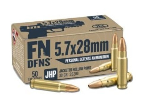 FN DFNS 5.7x28mm 30gr JHP 500rd/Case