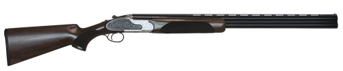 CZ-USA 06456 WingShooter Elite 20 Gauge 3" 2rd 28" Gloss Black Chrome Barrel, Engraved Satin-Gloss Chrome Metal Finish, Turkish Walnut Stock Includes 5 Chokes