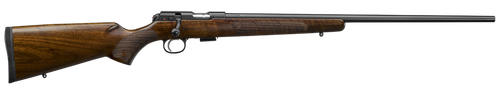 CZ-USA 02311 CZ 457 American Full Size 22 WMR 5+1 24" Black Nitride Black Nitride Steel Receiver Turkish Walnut Fixed American Style Stock Right Hand