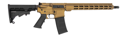 Andro Corp Industries 55616BBBB ACI-15 Bravo 5.56 NATO 30+1 16" Black Nitride Threaded Barrel, Burnt Bronze Aluminum Receiver w/Picatinny Rail, M-LOK Handguard, M4 Black Polymer Stock, Black Polymer G