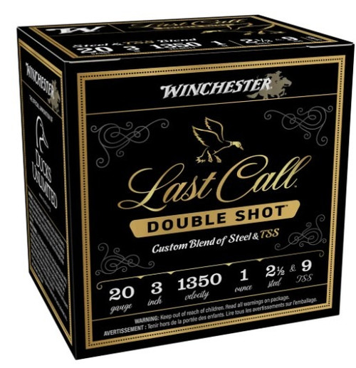 Last Call Dbl Shot 20Ga 1oz #2.5 & #9 TSS 25/Bx