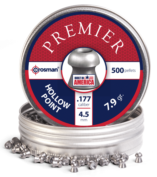 Crosman LHP77 Premier Hollow Point 177 Lead Hollow Point 500/Tin