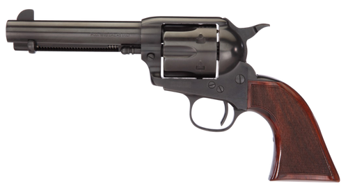 Taylors & Company 550885DE Runnin Iron Black Rock 45 Colt (LC) Caliber with 4.75" Barrel, 6rd Capacity Cylinder, Overall Black Nitride Finish Steel, Checkered Walnut Grip & Overall Taylor Polish