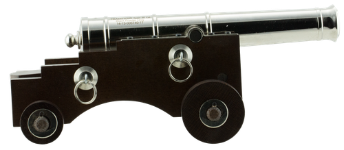 Traditions CN8041 Old Ironsides Mini Cannon 50 Cal 9" Nickel Barrel Hardwood Stock Breech Action