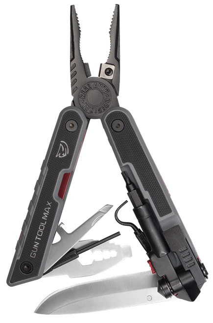 Real Avid AVGTMAX Gun Tool Max Black 3.25" 440 Stainless Steel Plain G10 Black Handle