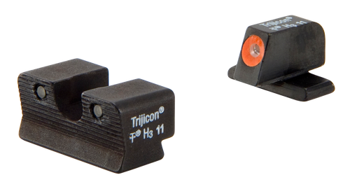 Trijicon 600752 HD Night Sights  Green/Tritium Orange Outline Front Sight-Green Tritium Black Outline Rear Sight Springfield Armory XD-S/XD-E