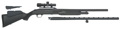 Mossberg 58244 500 Field/Deer 12 Gauge 5+1 3" 28" Vent Rib/24" Slugster Barrels, Blued Metal Finish, Synthetic Dual Comb Stock,  Includes Accu-Set Chokes & 2.5x20mm Scope
