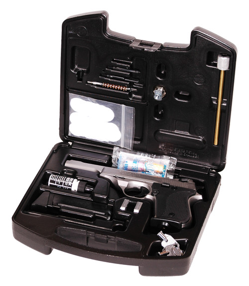 Phoenix Arms DRM2ANB HP Deluxe Range Kit 22 LR 10+1 3"/5" Vent Rib Barrels, Satin Nickel Serrated Slide & Steel Frame, Black Polymer Grip Includes Locking Case