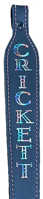 Crickett KSA802 Rifle Sling  Black w/ Pink Stitching Leather 23" OAL Rifle