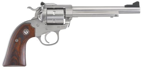 Ruger 0680 Blackhawk  Sports South Exclusive 22 LR 6rd 6.50" Barrel, Stainless Steel Barrel/Cylinder/Frame, Exposed Hammer, Bisley Hardwood Grip, Ramp Front/Adjustable Rear Sights