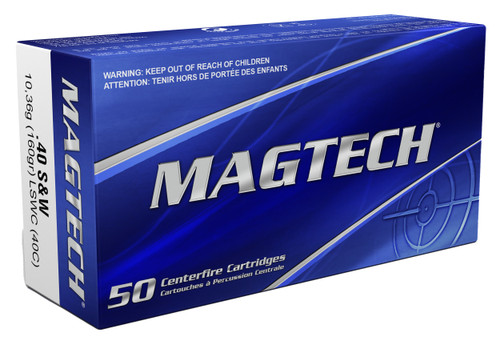 Magtech 40C Range/Training  40S&W 160gr Lead Semi Wadcutter 50 Per Box/20 Case