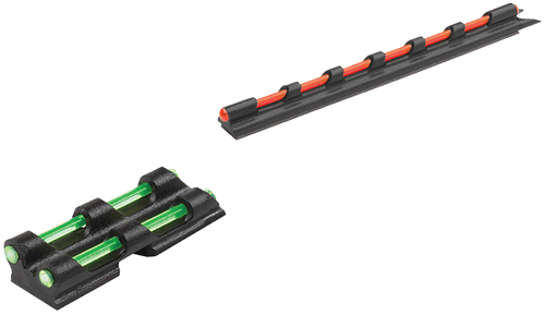 Truglo TG94 Gobble-Dot  Universal Shotgun Green/Red Fiber Optic Green Fiber Optic Black